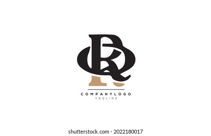Alphabet letters Initials Monogram logo QR, QR INITIAL, QR letter