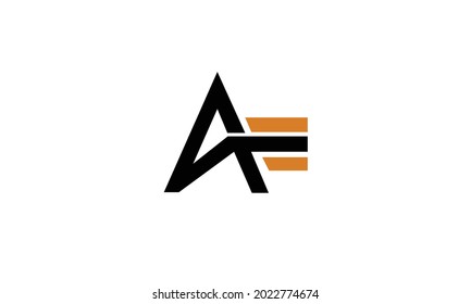 Letras alfabéticas Iniciales Logotipo de monograma AF, FA, A y F