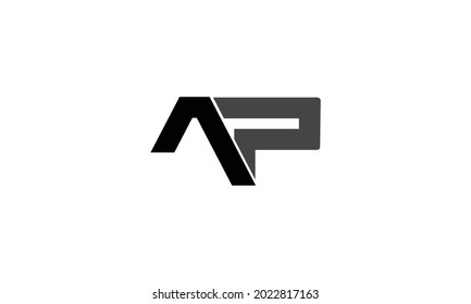 Alphabet letters Initials Monogram logo AP, PA, A and P