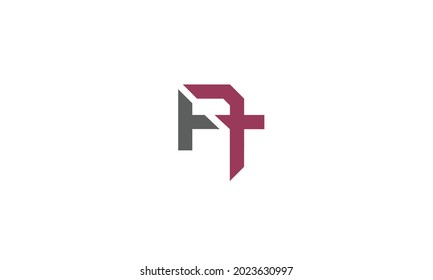 Alphabet letters Initials Monogram logo AT, TA, A and T