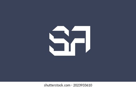 Alphabet letters Initial Monogram Logo SA, AS, S und A