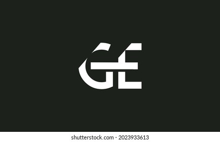 Alphabet letters Initials Monogram logo GE, EG, G and E