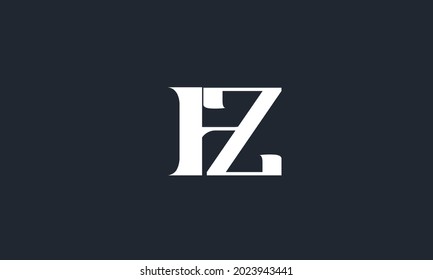 Alphabet letters Initials Monogram logo HZ, ZH, H and Z