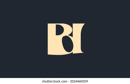 Alphabet letters Initials Monogram logo PD, DP, P and D