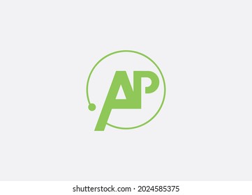 Alphabet letters Initials Monogramm Logo AP, PA, A und P, AP PA abstrakte Vektorlogo-Monogramm-Vorlage