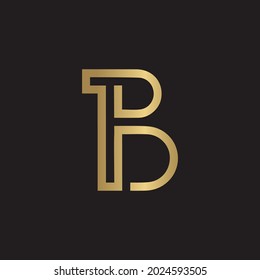 Alphabet letters Initials Monogram logo PB, BP, B and P