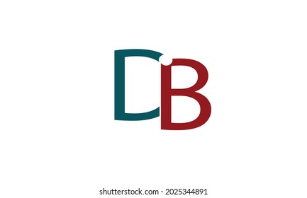 Letras alfabéticas Iniciales Logotipo de monograma DB, BD, D y B