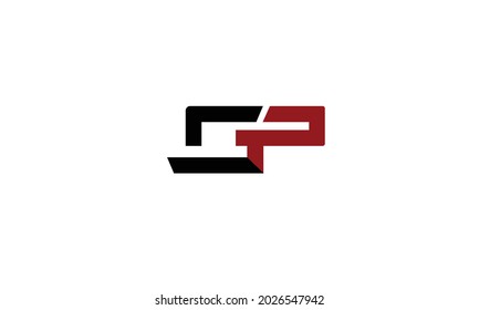 Alphabet letters Initials Monogram logo GP, PG, G and P