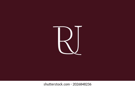 Alphabet letters Initial Monogram Logo RU, UR, R und U