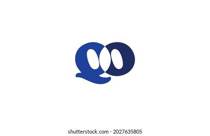 Alphabet letters Initials Monogram logo QO, OQ, Q and O