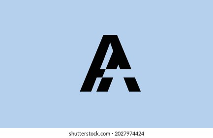 Alphabet letters Initials Monogram logo AA