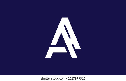 Letras alfabéticas Iniciales Monograma AA