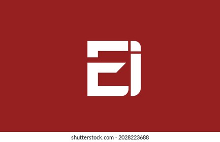 Alphabet letters Initials Monogram logo EI, IE, E and I