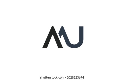 Alphabet letters Initials Monogram logo MU, UM, M and U