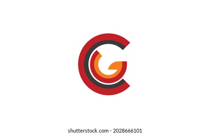Alphabet letters Initial Monogram Logo CG, GC, C und G