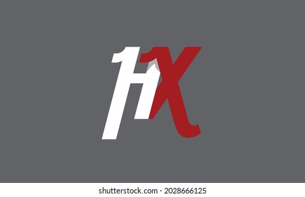 Alphabet letters Initials Monogram logo HK, KH, H and K