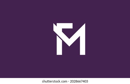 Alphabet letters Initial Monogram Logo FM, MF, F und M