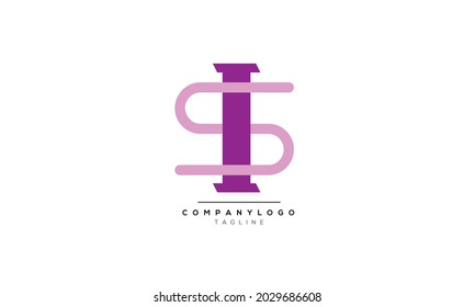 Alphabet letters Initial Monogram logo SI, SI INITIAL, SI Letter