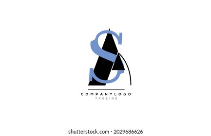 Alphabet letters Initials Monogram logo SA, SA INITIAL, SA letter