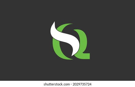Alphabet letters Initials Monogram logo SQ, QS, S and Q
