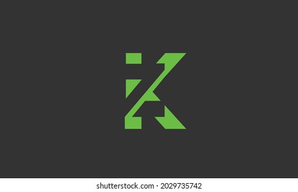Alphabet letters Initials Monogram logo ZK, KZ, Z and K