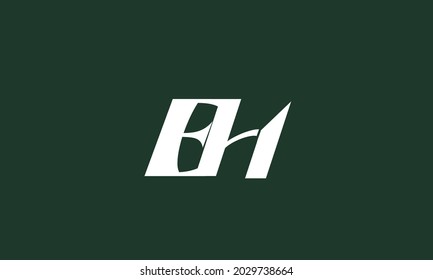 Alphabet letters Initials Monogram logo EH, HE, E and H