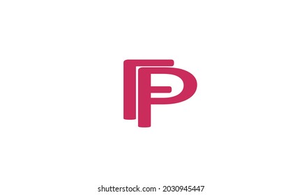 Alphabet letters Initials Monogram logo FP, PF, F and P