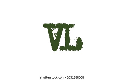 Alphabet letters Initial Monogram Logo VL, LV, V und L
