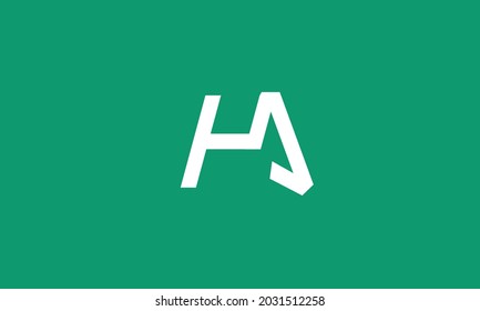Alphabet letters Initials Monogram logo HA, AH, H and A