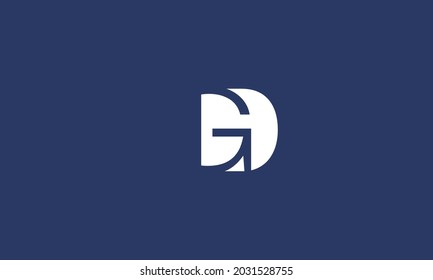 Alphabet letters Initial Monogram Logo GD, G und D