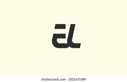 Alphabet letters Initials Monogram logo EL, LE, E and L