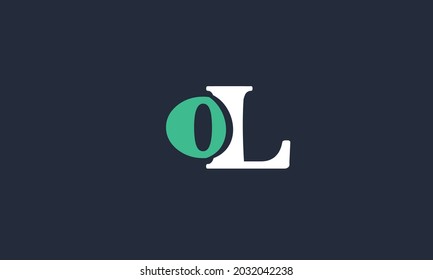 Alphabet letters Initials Monogram logo OL, LO, O and L