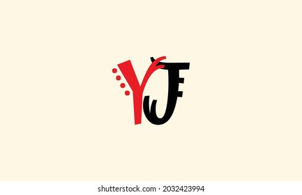 Alphabet letters Initials Monogram logo YJ, JY, Y and J