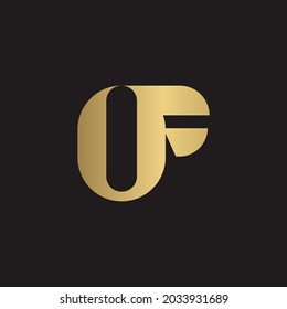 Alphabet letters Initials Monogram logo FO, OF, F and O