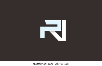 Letras alfabéticas Iniciales Logotipo Monograma RV, VR, R y V