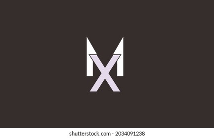 Alphabet letters Initials Monogram logo MX, XM, M and X