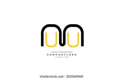 Letras alfabéticas Iniciales Logo Monograma WM, WM INITIAL, carta WM