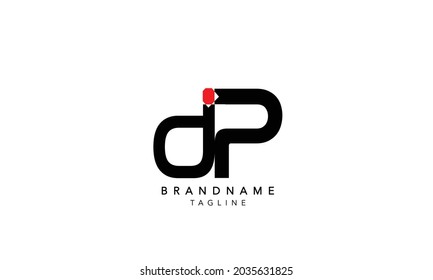 Alphabet letters Initial Monogram Logo DP, INITIAL, DP Letter