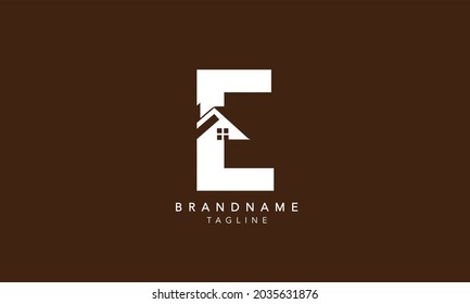 Alphabet letters Initials Monogram logo E INITIAL, E letter