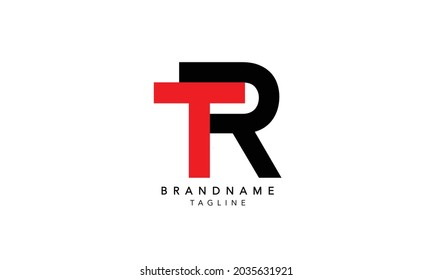 Alphabet letters Initial Monogram Logo TR INITIAL, TR-Brief
