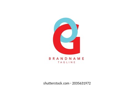 Alphabet letters Initials Monogram logo GO, INITIAL, GO letter