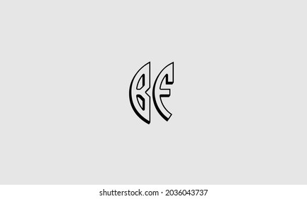 Alphabet letters Initials Monogram logo BF FB B F