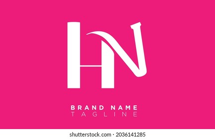 Alphabet letters Initials Monogram logo HV, VH, H and V
