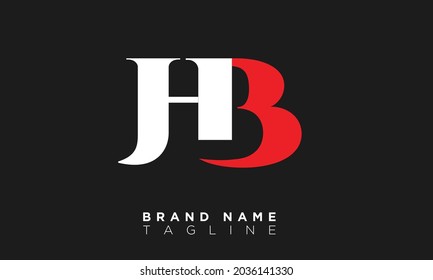 Alphabet letters Initials Monogram logo HB, BH, H and B