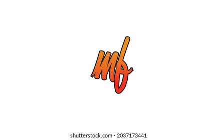 Alphabet letters Initials Monogram logo FM, M and F