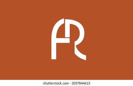 Alphabet letters Initials Monogram logo FR, RF, F and R