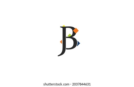Alphabet letters Initials Monogram logo JB, BJ, J and B