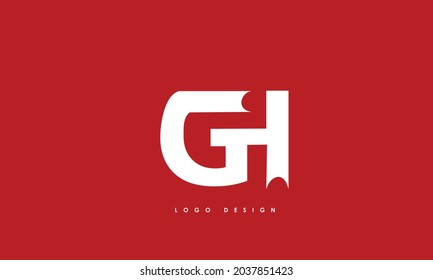 Alphabet letters Initials Monogram logo GH, HG, G and H