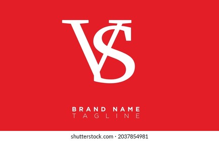 Alphabet letters Initials Monogram logo VS, SV, V and S
