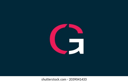 Alphabet letters Initials Monogram logo CG, GC, C and G